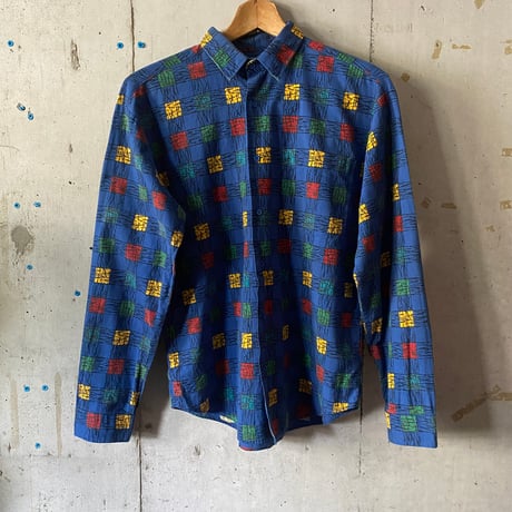 80s demier print shirt