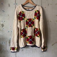 vintage hand knitting sweater