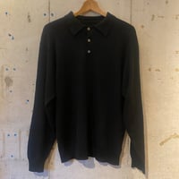 cashmere knit polo