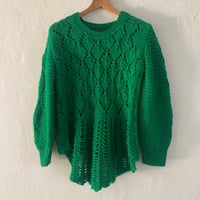 hand knitting  asymmetry sweater
