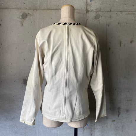 70s leather top