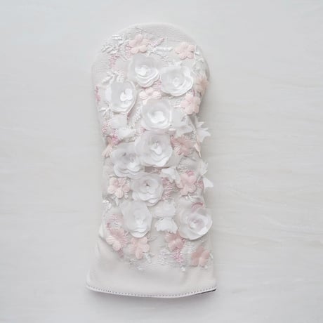 Driver Head Cover / Flower Embroidery