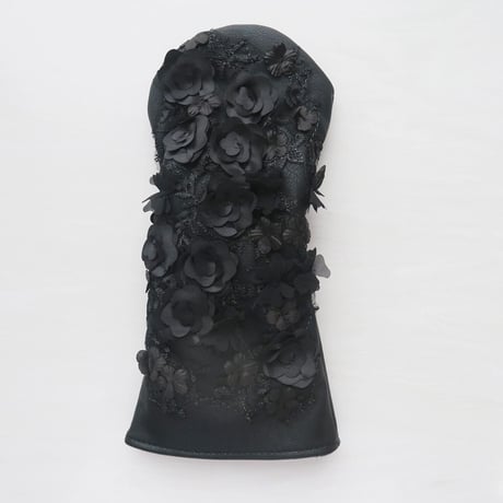 Driver Head Cover / Flower Embroidery