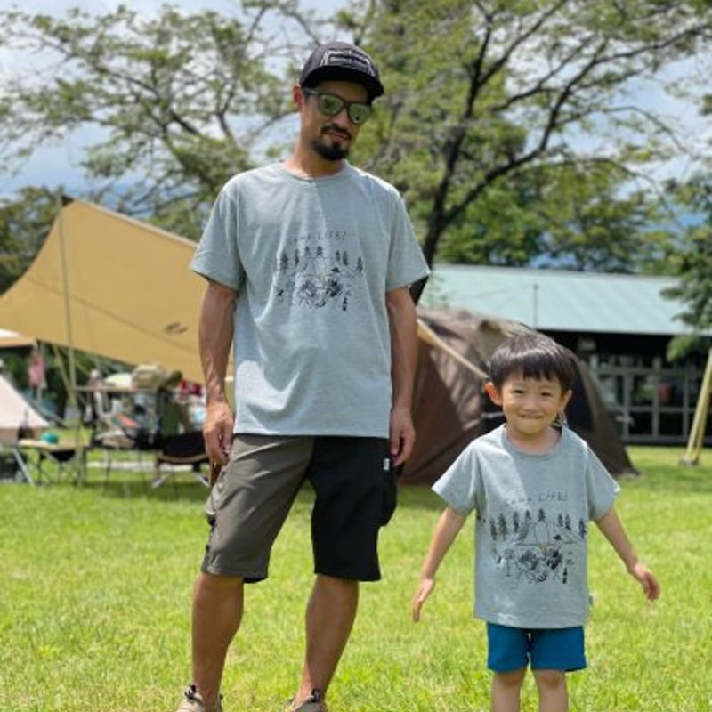 BASIC CREW KIDS Tシャツ JRD x ISO BREWING Hitohi