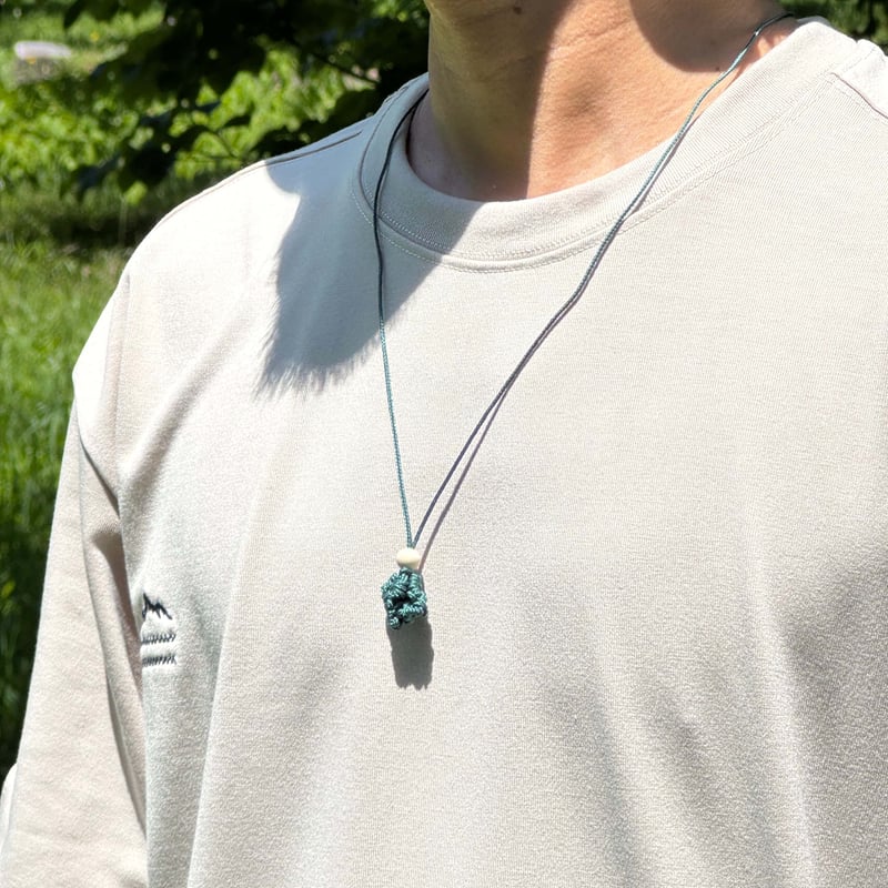 パラコード ネックレス【お守り】ブルームーンストーン No.A206 JRD x ミツナ パラコードネックレス JRDM−0071 | OUTDOSKY GARA