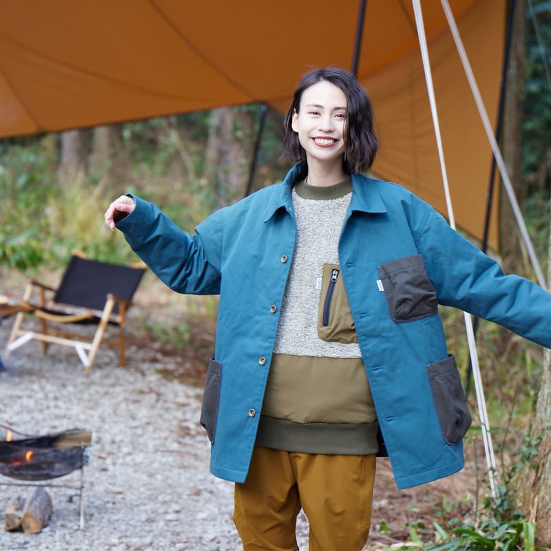 ヒ*ロ様 聖林公司 カバーオール 【希少な裏地チェック柄キルティング】【サイズ2 FIRE PROOF シリーズ裏中綿キルティング カバーオール JRD-219R2 | OUT