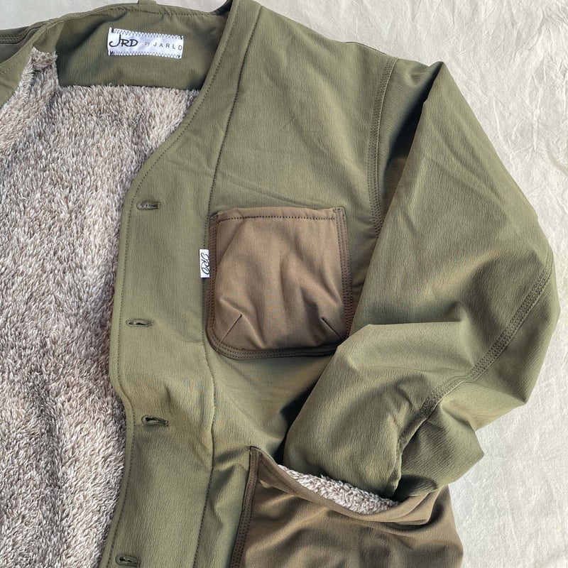 ノーカラー カバーオール COVERALL JACKET NO COLLAR 裏ボア JR