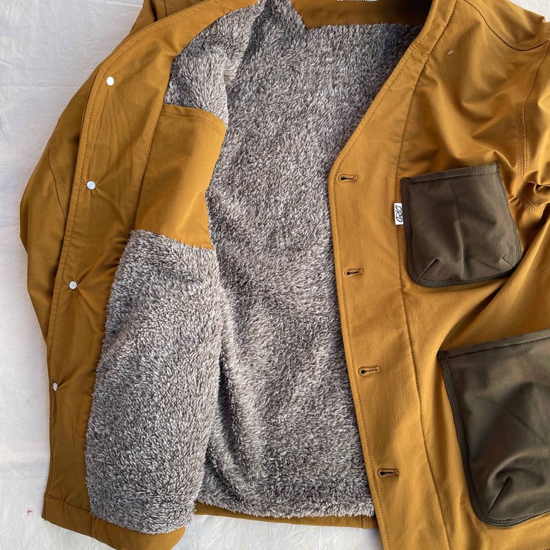 ノーカラー カバーオール COVERALL JACKET NO COLLAR 裏ボア JR