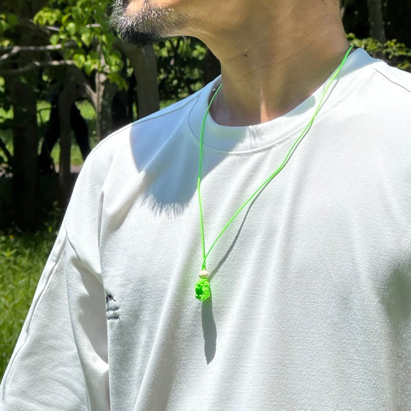 パラコード ネックレス【お守り】ブルームーンストーン No.A206 JRD x ミツナ パラコードネックレス JRDM−0071 | OUTDOSKY GARA