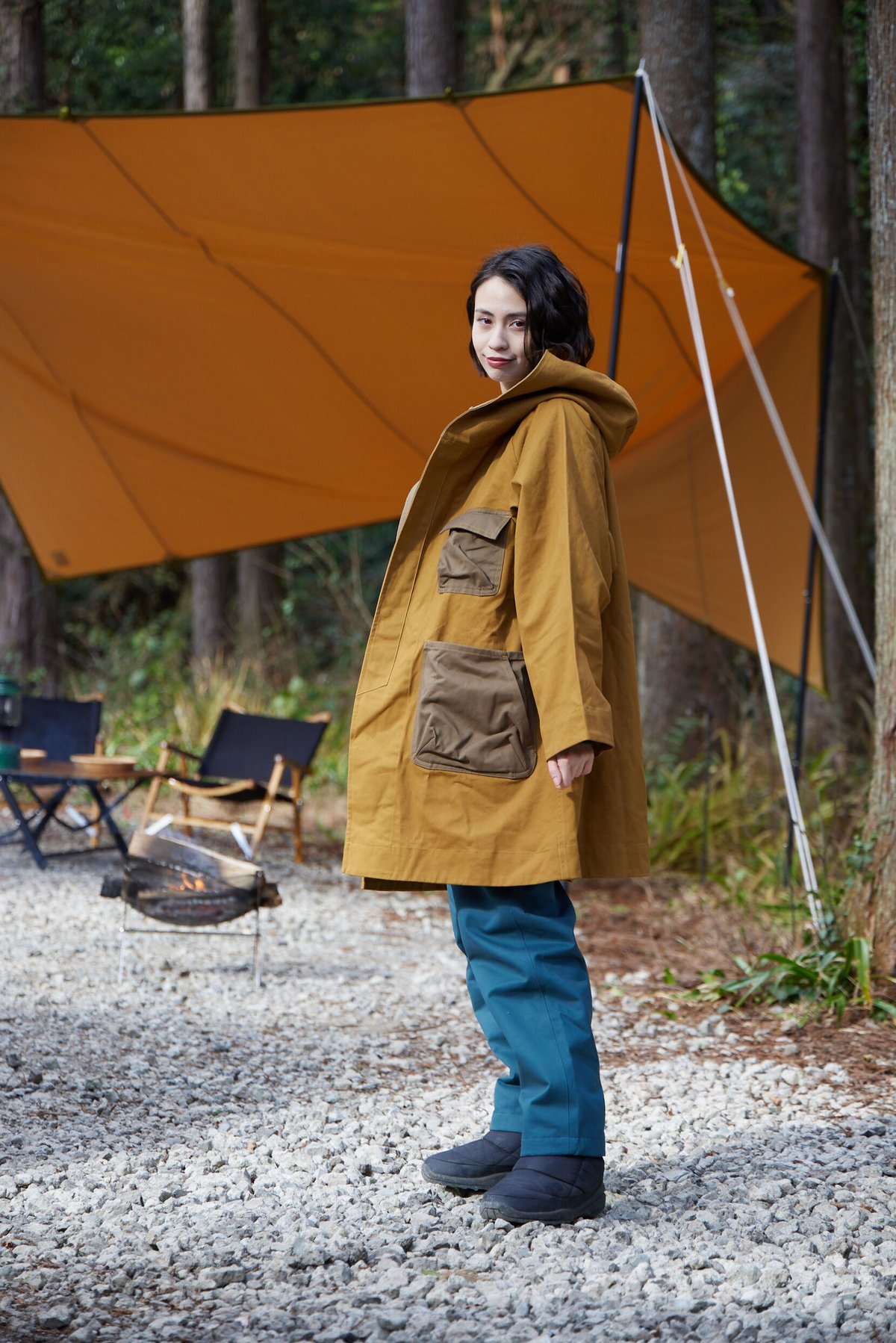フード ポンチョコートHOODED FIRE PROOF PONCHO COAT JRD-22