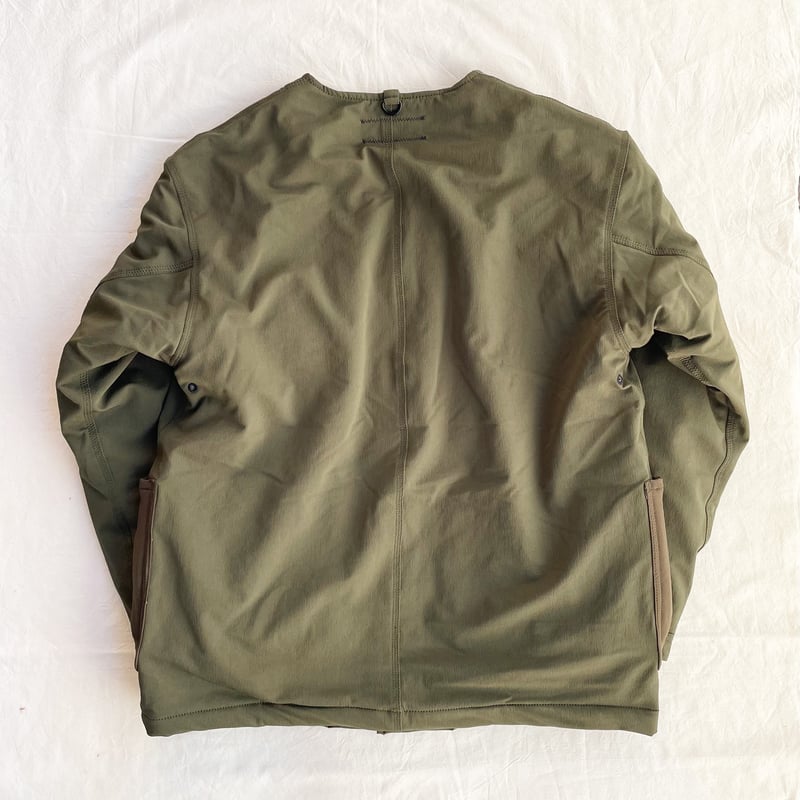   Jeans ウール混紡 ノーカラー カバーオール Jeanik（ジーニック）｜Jeanik（ジーニック）ウール カシミヤ