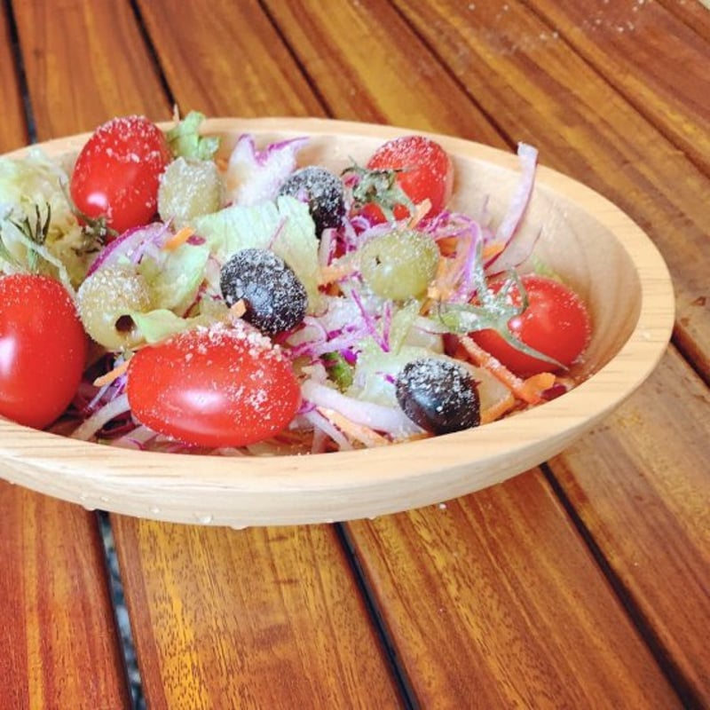 ラバーウッド 食洗器対応 木製食器 サラダボウル | OUTDOSKY GARAGE