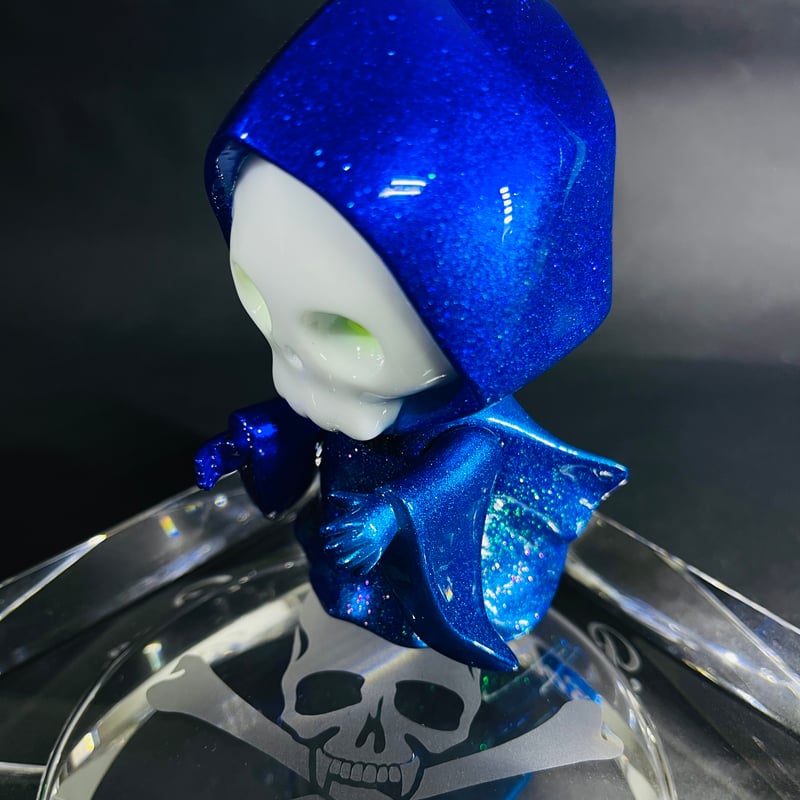 青ドクロちゃん 骸骨 髑髏 頭蓋骨 死神 悪魔 スカル ガイコツ