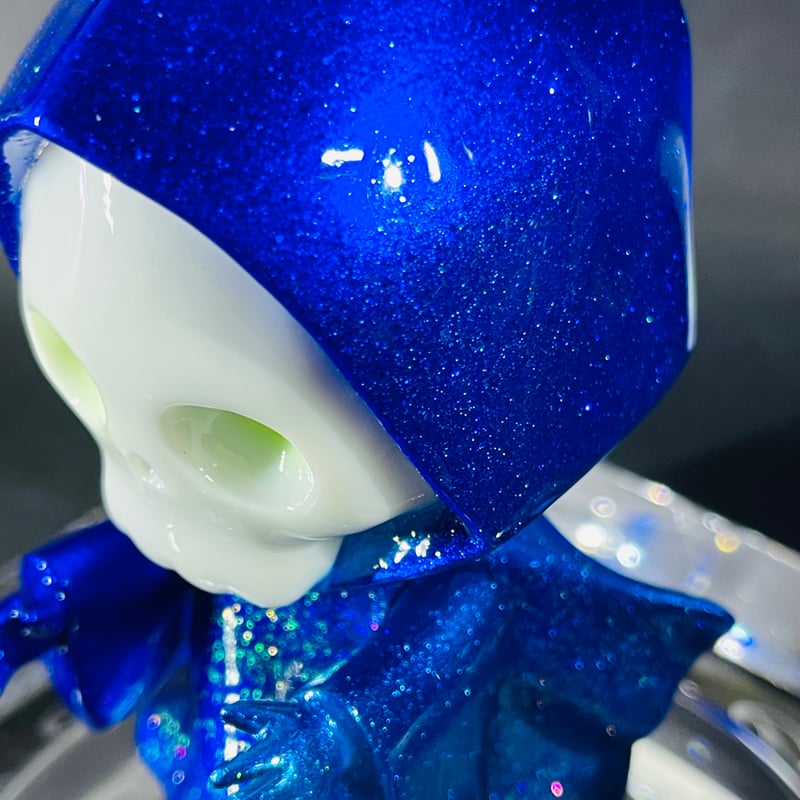 青ドクロちゃん 骸骨 髑髏 頭蓋骨 死神 悪魔 スカル ガイコツ