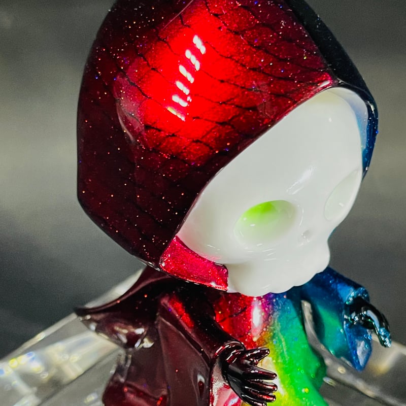 ソフビ GhosTee フィギュア RED CLEAR ソフビ GhosTee フィギュア RED