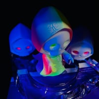 ブラックレインボードクロ ちゃん 骸骨 髑髏 死神 フィギュア ソフビ