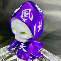 ドクロちゃん　青紫ラメ　梅ZAWAソフビ ドクロちゃん 青紫 | 梅ZAWA ソフビ