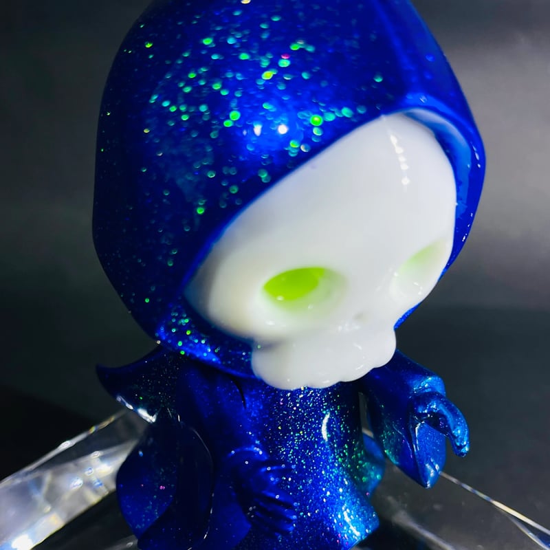 青ドクロちゃん 骸骨 髑髏 頭蓋骨 死神 悪魔 スカル ガイコツ