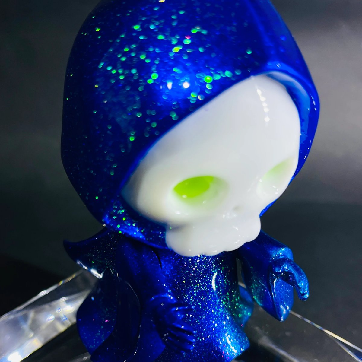 青ドクロちゃん 骸骨 髑髏 頭蓋骨 死神 悪魔 スカル ガイコツ