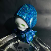 ドクロちゃん　青紫ラメ　梅ZAWAソフビ ドクロちゃん 青紫 | 梅ZAWA ソフビ