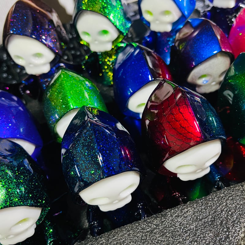 青ドクロちゃん 骸骨 髑髏 頭蓋骨 死神 悪魔 スカル ガイコツ