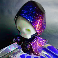 ドクロちゃん　青紫ラメ　梅ZAWAソフビ ドクロちゃん 青紫 | 梅ZAWA ソフビ