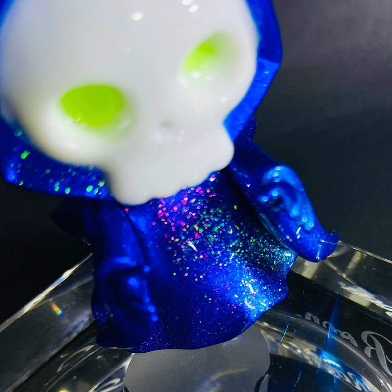 青ドクロちゃん 骸骨 髑髏 頭蓋骨 死神 悪魔 スカル ガイコツ