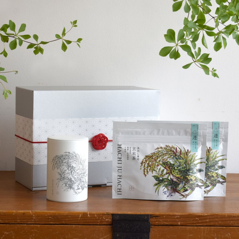 お中元・ギフト】水出し玄米茶88・茶缶セット | 玄米茶88 store