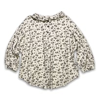 アジサイ柄前後リバーシブルポロTシャツ