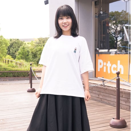 Chi-bee & PitchFMコラボ　ビッグシルエットTシャツ（スモーキーピンク）