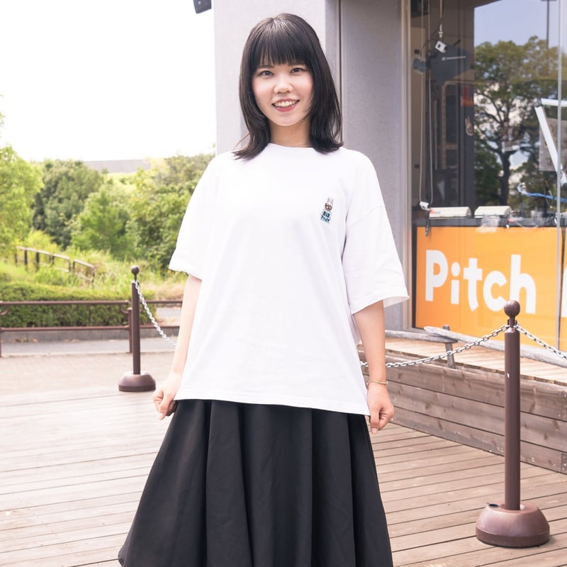 Chi-bee & PitchFMコラボ ビッグシルエットTシャツ（ブラック