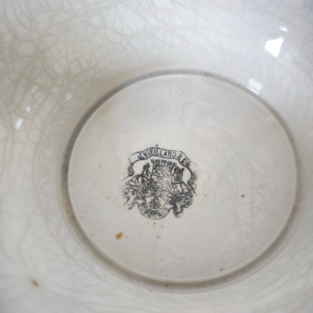 レア！ ボルドー 白 スーピエールフランスアンティーク レア