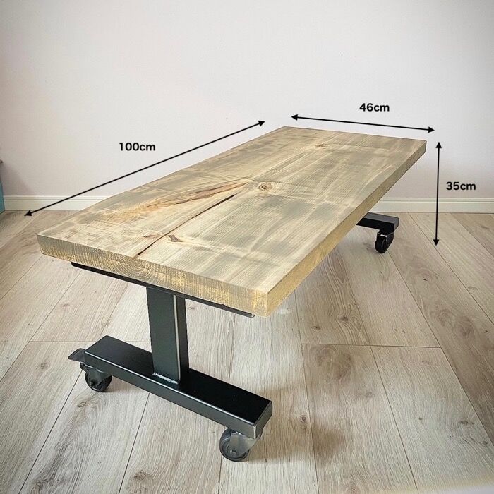 栃　トチ　一枚板テーブル　店舗什器　ローテーブル　アイアン脚　一点物 栃 トチ 一枚板テーブル 店舗什器 ローテーブル アイアン脚 一点物