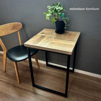 サイドテーブル 足場板 古材 アイアン 丸型 37cm ヴィンテージ カフェ ② S様 専用ご注文ページ 】※カスタムオーダー製作 足場板 丸型テーブル