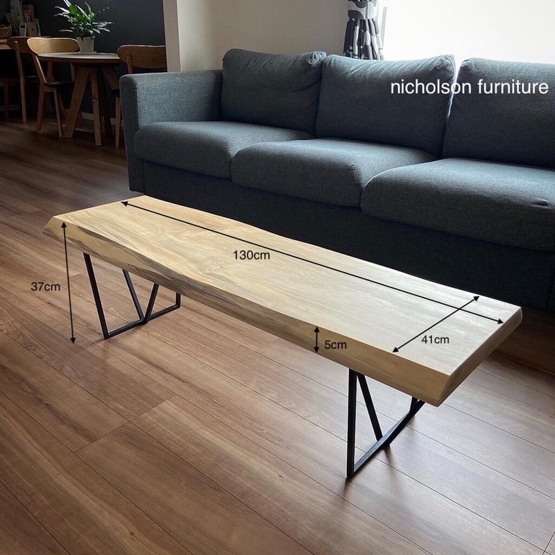 1点物 】一枚板 ワイドローテーブル シナ材 | ニコルソン家具店