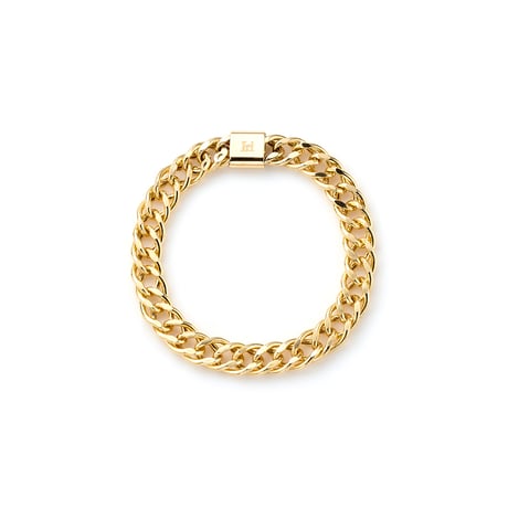 "Ultimate sophistication"Curb Chain Ring　M K18YG