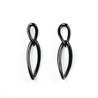 Monochrome Noir Earrings K10YG