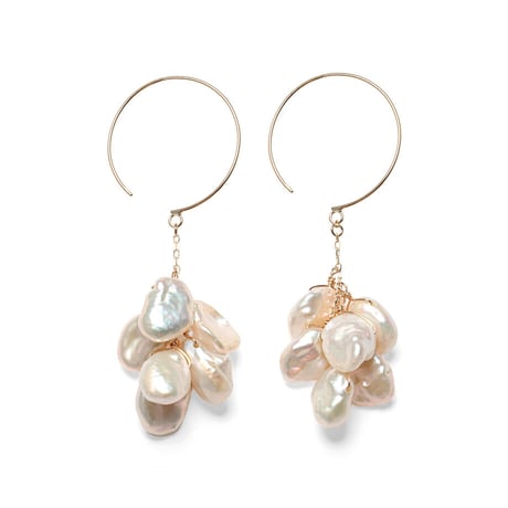 Pearl Pierced earrings