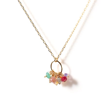 Rainbow Stones Necklace