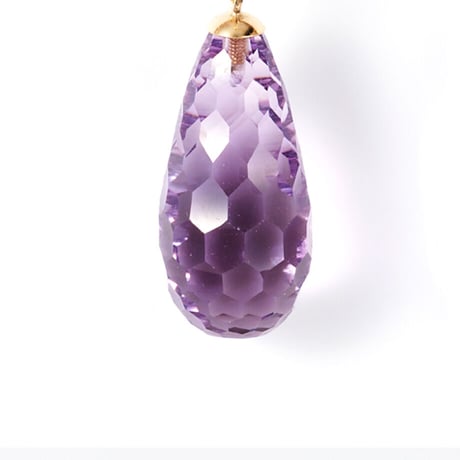 K18YG Amethyst Pierced earrings