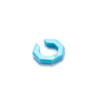 Innate light blue stone Octagon Earcuff