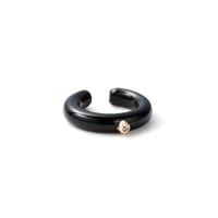 Innate Black agate Earcuff K10YG