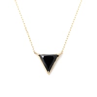 "UNTITLED" ▼ Black spinel Necklace K10YG