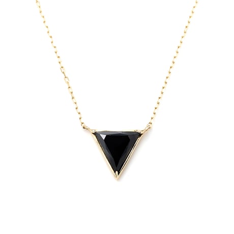 "UNTITLED" ▼ Black spinel Necklace K10YG