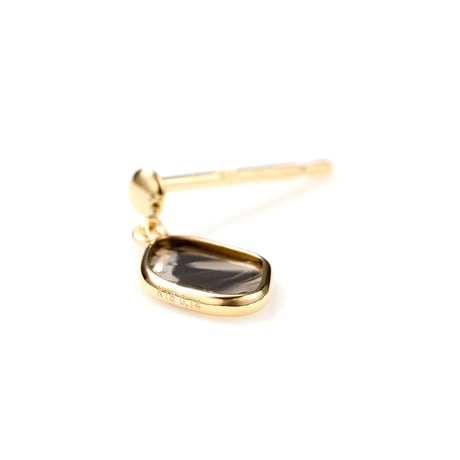 "INNATE BEAUTY" Slice Diamond Pierced earrings SS K18YG
