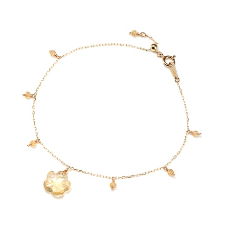 Orange Flower Bracelet K10YG