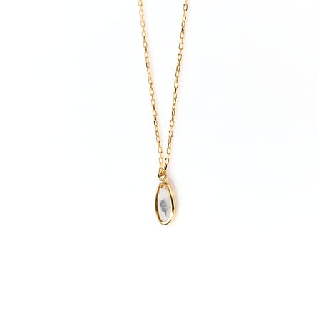"INNATE BEAUTY" Slice Diamond Necklace SS K18YG