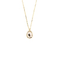 "INNATE BEAUTY" Slice Diamond Necklace SS K18YG