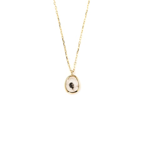 "INNATE BEAUTY" Slice Diamond Necklace SS K18YG