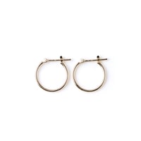 Medium Hoop Pierced earrings K10YG